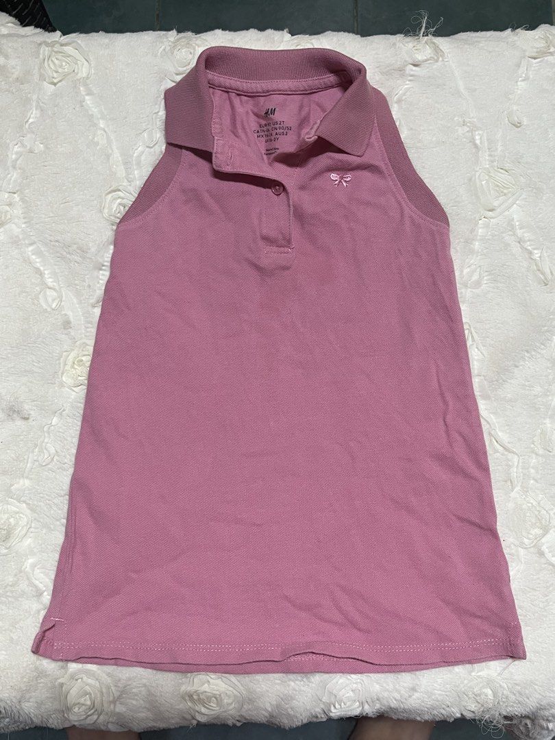 H&M Pink Polo Dress 2 to 3 yo (Category: Babies & Kids Fashion) located in Antipolo. Submitted by xiano.shop (Listing ID 1435935030, Image 1). Description: H&M Pink Polo Dress First to pay basis.