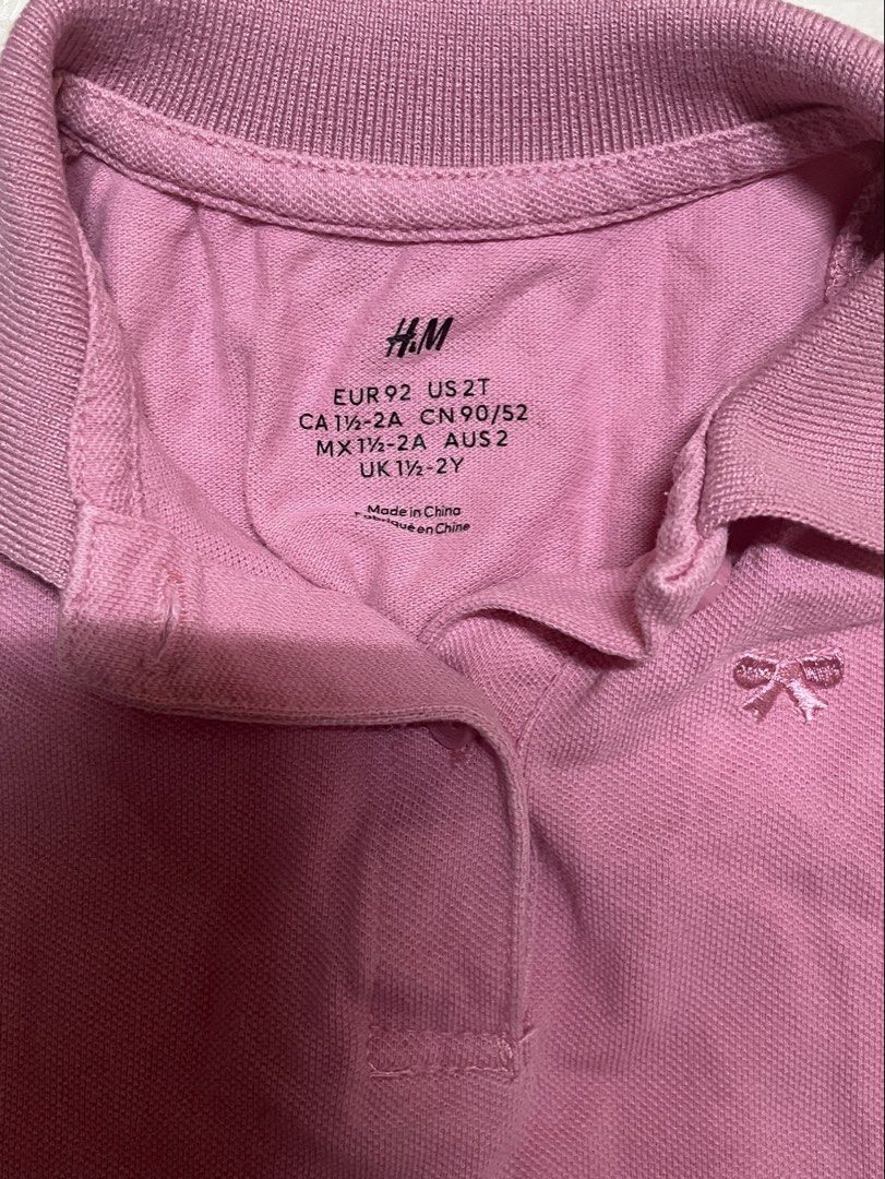 H&M Pink Polo Dress 2 to 3 yo (Category: Babies & Kids Fashion) located in Antipolo. Submitted by xiano.shop (Listing ID 1435935030, Image 3). Description: H&M Pink Polo Dress First to pay basis.