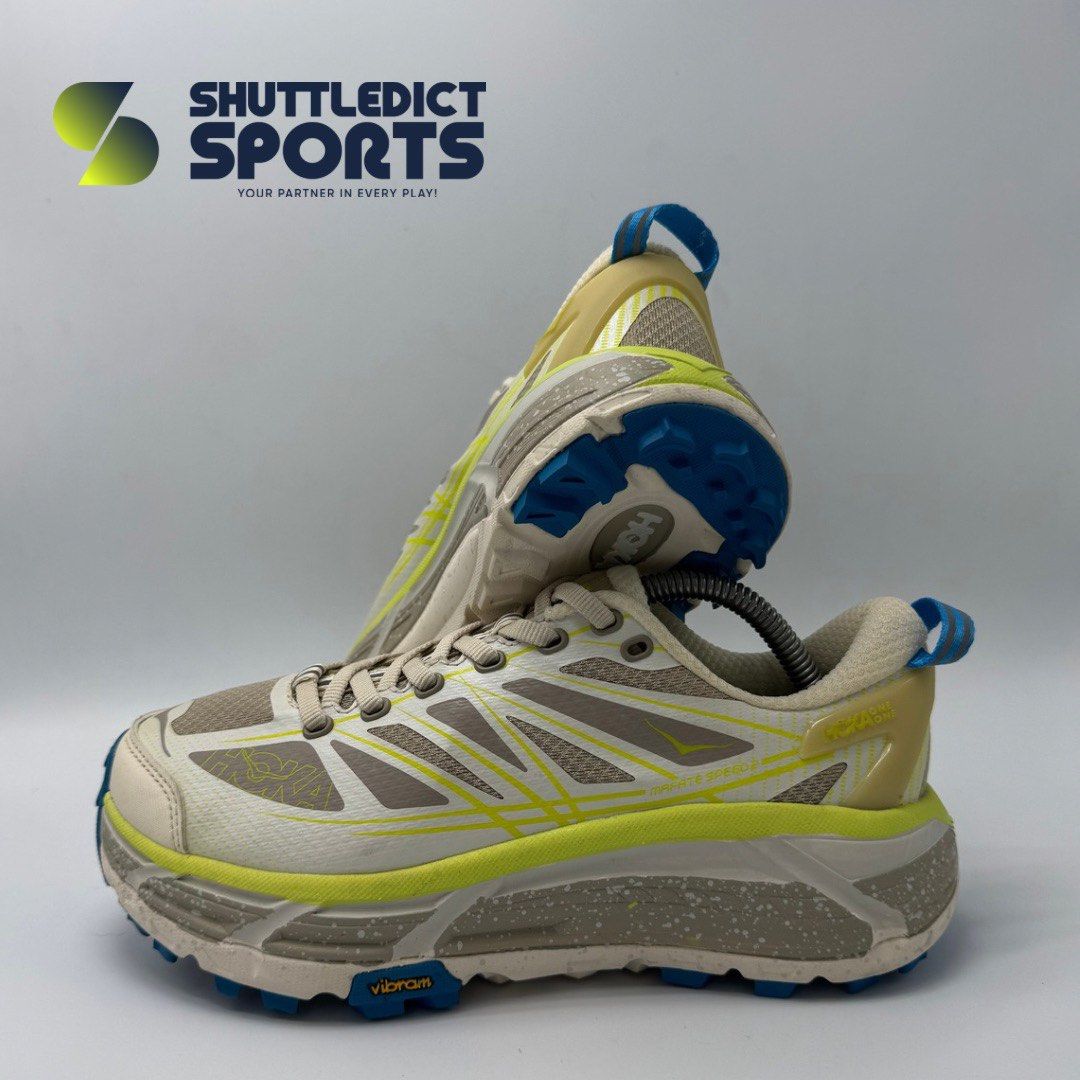 HOKA MAFATE SPEED 2 (Category: Hiking & Camping) located in Taguig. Submitted by hustle_grind (Listing ID 1436054783, Image 1). Description: HOKA MAFATE SPEED 2 CONDITION : Like new (9.8/10) SIZE : EU 37 (23cm) US 5M / 6W Php 2,495 + SF 🏷️ Includes tote bag and stickers Pay first to secure the item Strictly no refunds or returns.
