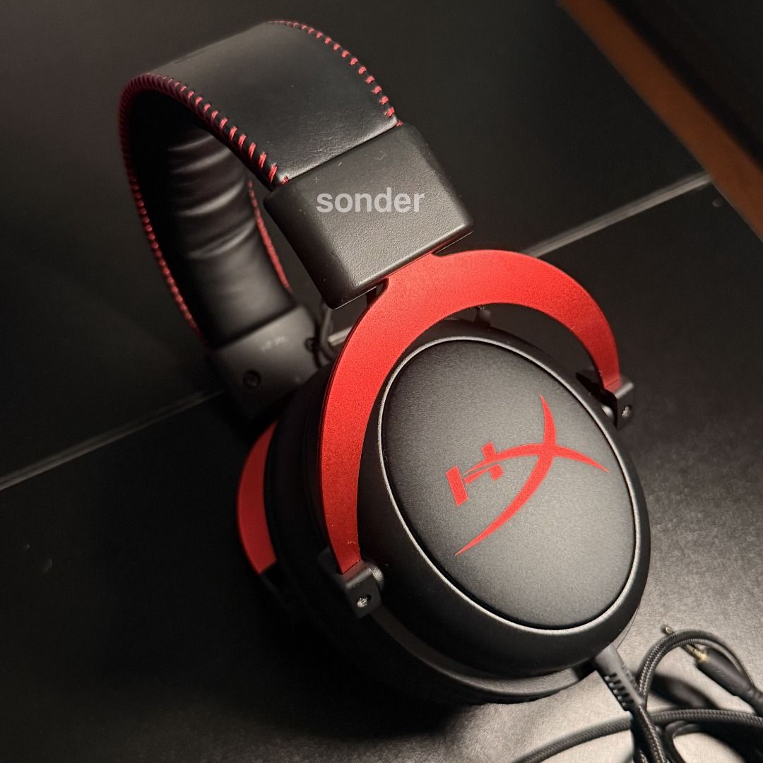 HyperX Cloud II Gaming Headset (Category: Headphones & Headsets) located in Quezon City. Submitted by sonder_listings (Listing ID 1436018690, Image 3). Description: • Complete w/box & inclusions • Date of purchase: June 26, 2026 • Will send copy of physical receipt • Datablitz purchased • Unused extra pair of earpads • Form factor: Over ear, circumaural, closed back • Color: Black-Red • Audio Controls: Audio control box • Connection Type: Wired 3