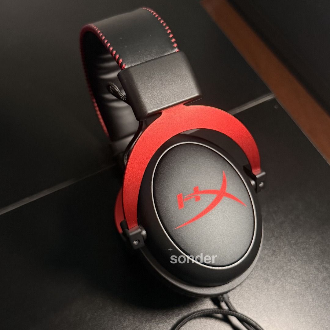 HyperX Cloud II Gaming Headset (Category: Headphones & Headsets) located in Quezon City. Submitted by sonder_listings (Listing ID 1436018690, Image 2). Description: • Complete w/box & inclusions • Date of purchase: June 26, 2026 • Will send copy of physical receipt • Datablitz purchased • Unused extra pair of earpads • Form factor: Over ear, circumaural, closed back • Color: Black-Red • Audio Controls: Audio control box • Connection Type: Wired 3