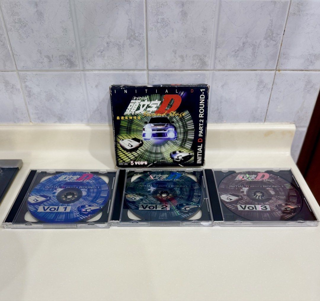 Initial D VCD Set (Category: CDs & DVDs) located in Singapore. Submitted by Alex__Yeo (Listing ID 1435945583, Image 2). Description: Initial D VCD Set (Includes 5 VCDs) Features Classic Initial D Episodes A Must Have for Initial D Collectors & Fans Cash or Paynow .