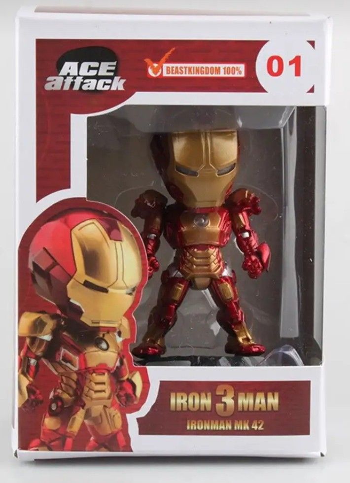Iron Man MK 42 from Ace Attack (Category: Toys & Games) located in Davao. Submitted by joieful_collectibles (Listing ID 1436079411, Image 1). Description: Iron Man Mark 42 Toy Figure from Ace Attack. (loose. as is) - Beast Kingdom Iron Man Mk .