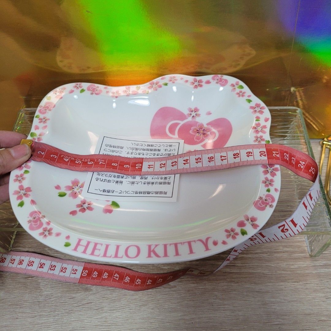 Japanese Hello Kitty floral border dinnerware444874143229562882