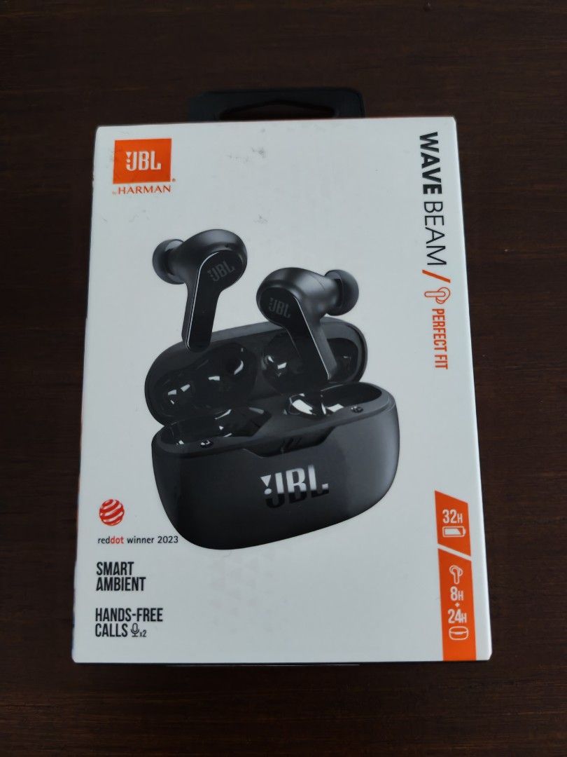 JBL Wave Beam True Wireless Earbuds - Black