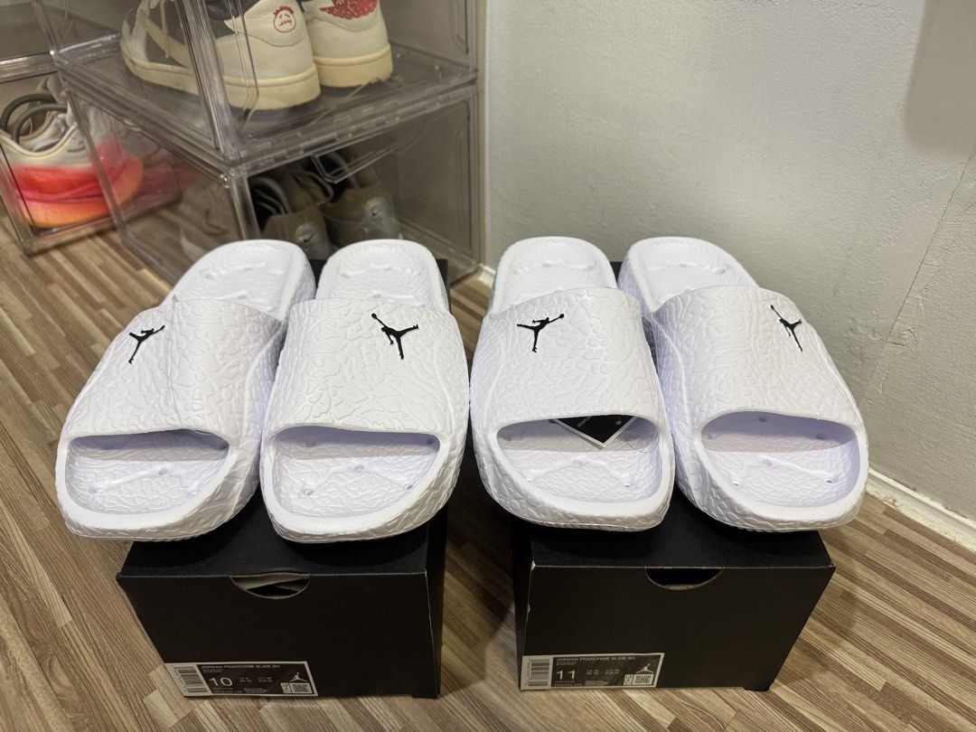 Jordan (Category: Slippers & Slides) located in Manila. Submitted by JustInCase (Listing ID 1436015521, Image 1). Description: Jordan Franchise Slides Brand new Size 10 and 11 1,350 Tondo Manila.