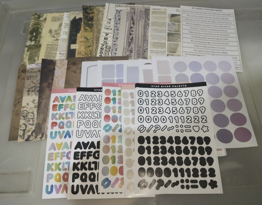 Journal Materials, Stickers (Category: Stationery & School Supplies) located in Bacoor. Submitted by aineww (Listing ID 1435997970, Image 1). Description: 120 sf not included not used mod: j&t mop: gcash, payo.