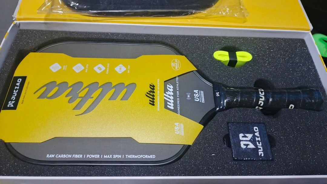Juciao ultra paddle (Category: Printers, Scanners & Copiers) located in Bacoor. Submitted by joromoto18 (Listing ID 1436071364, Image 1). Description: For sale brandnew original Pickleball paddle For sale pickleball paddle Brandnew FIXED PRICE P0 Juciao ultra pickleball paddle Carbon fiber surface gen 3 paddle for intermediate and advance players 4,200 pesos only fixed price na po Di pa nagagamit at gift lang cya skin Pick up only Cavite city pol