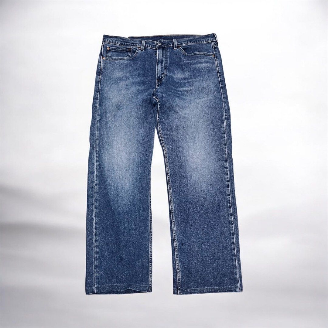 Levi's 505 Jeans - W36 L29 (Category: Jeans) located in Cabuyao City. Submitted by kisyana (Listing ID 1436052044, Image 1). Description: - Levi's 505 jeans - Medium wash - Straight leg fit - Size: W36 L29 - Button and zipper closure - Features the Levi's red tab - Minor stain on front.