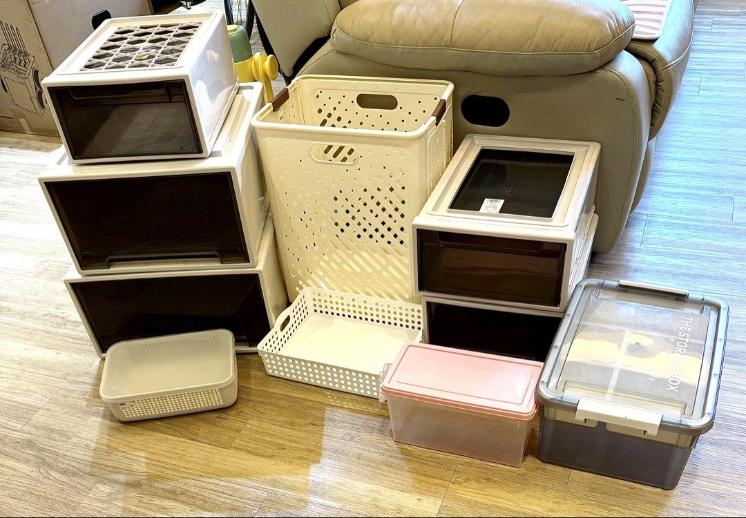 Lightly used Plastic storage box drawer all to go at $50