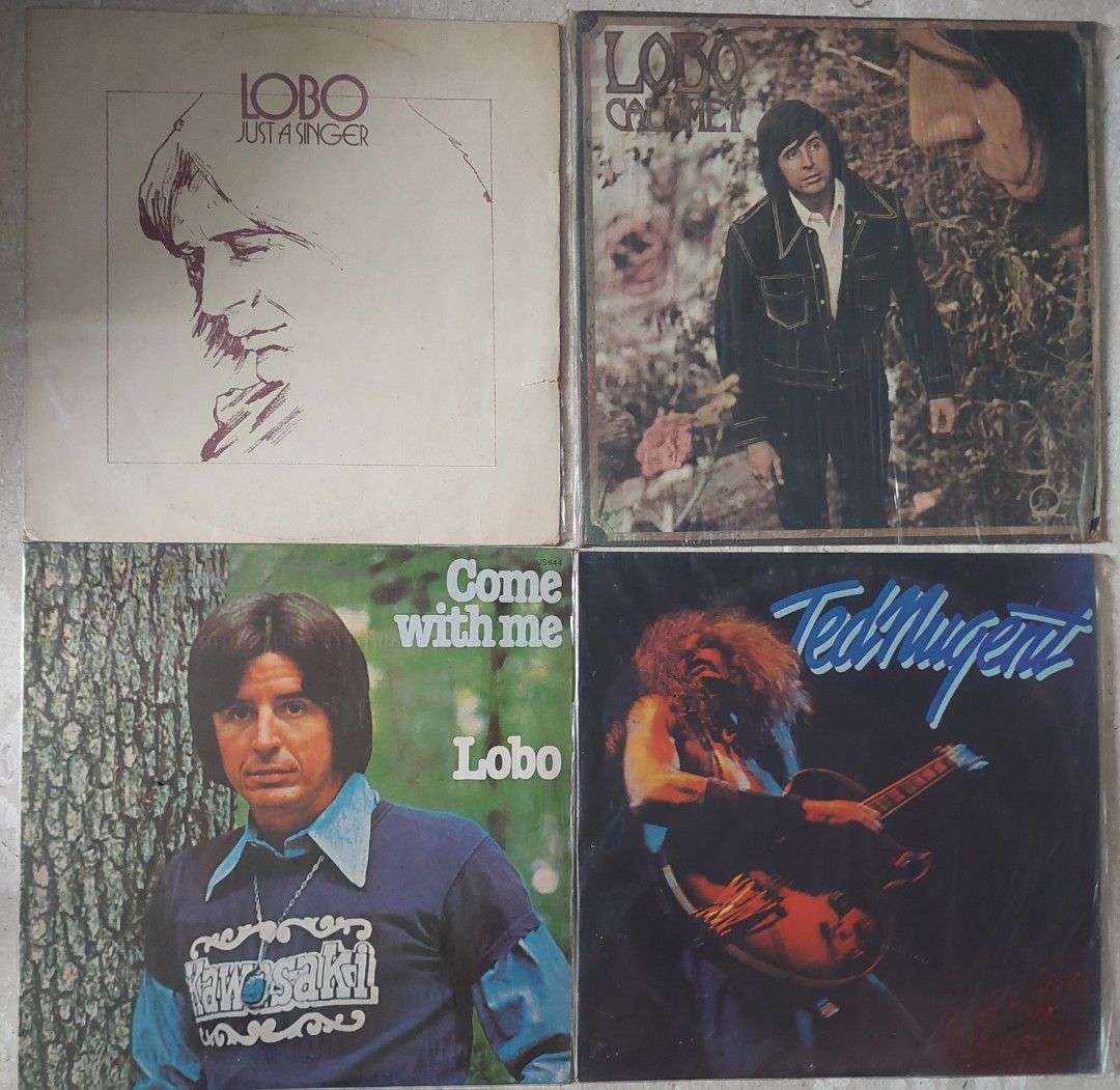 Lodo Singer Lobo and Ted Nugent Vinyl Records, Hobbies & Toys, Music & Media ...