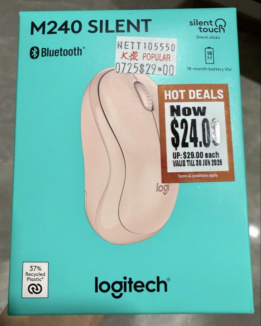 Logitech M240 Silent Bluetooth Mouse445056243394170880