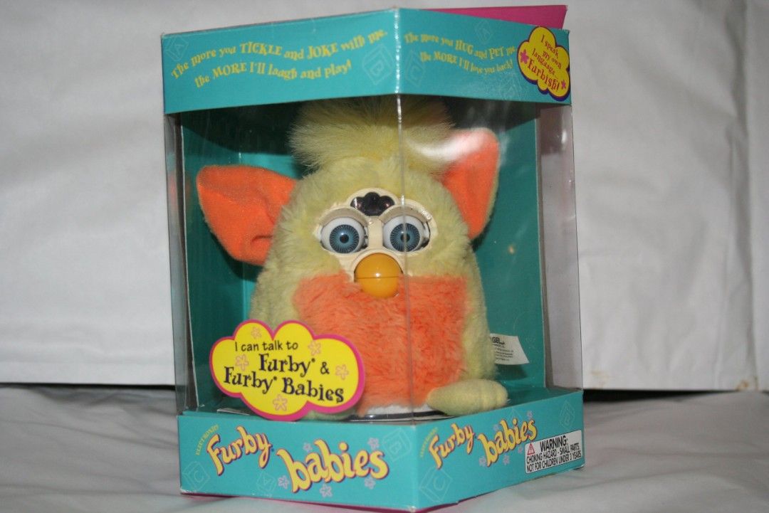 LOOKING FOR: furby babies from 1999 (CLOSED, FOUND SOMEONE) (Category: Designer & Blind Box Toys) located in Bacoor. Submitted by p4wzeunice (Listing ID 1436085568, Image 1). Description: ‼️PIC NOT MINE, JUST FOR ISO‼️ Hii, I am looking for Furby babies from 1999! Not buying it right now, but I will buy it soon in weeks, Incase if I get the money to buy, bc I want to buy a furby connect first Rules before offering me: - I can accept any color of 