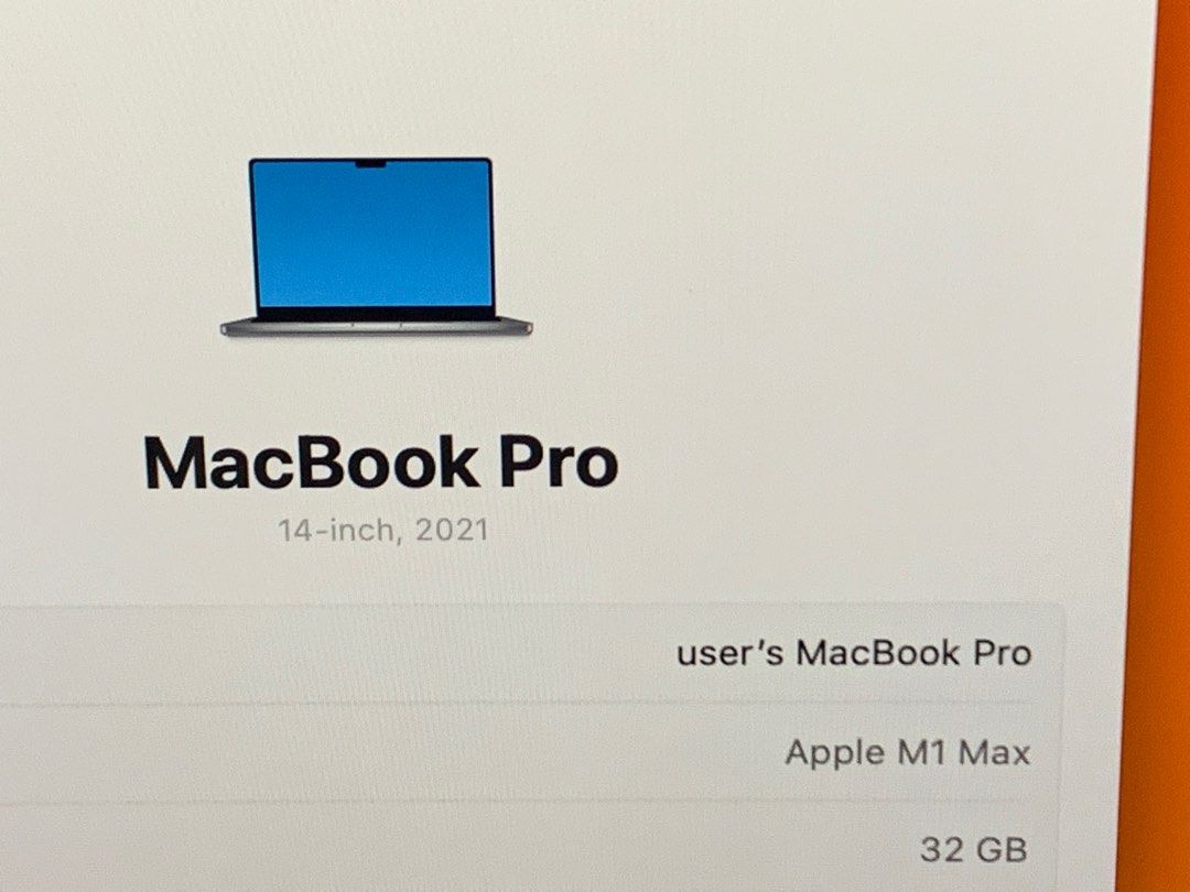 MacBook Pro 14 inch M1 Max  32gb 1tb444671321441587202