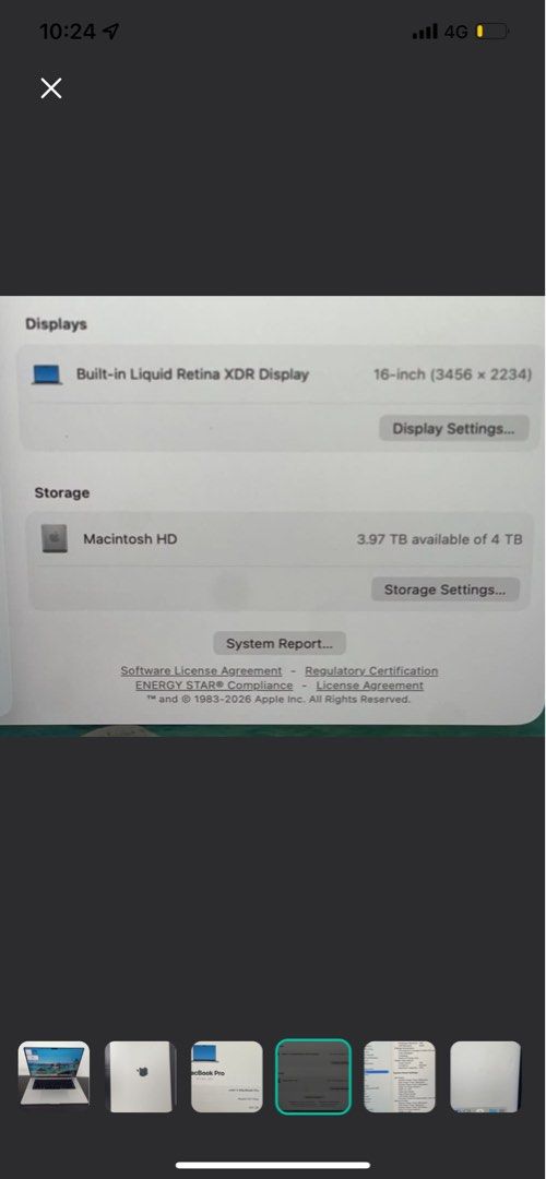 MacBook Pro 16 inch M1 max 64gb 4tb444578110762526723