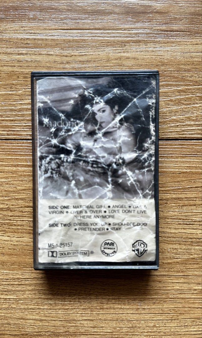 Madonna Like A Virgin Cassette Tape (Category: CDs & DVDs) located in Paranaque City. Submitted by safedolphin.dc2bd2 (Listing ID 1435993534, Image 3). Description: - Vintage Madonna Like A Virgin cassette tape. (1984) - From personal collection - Features tracks like Material Girl, Like A Virgin, Over & Over - Includes the cassette tape and the original case with the album art and tracklist - Clean and working - Inlay is already crumpled - WYSIW