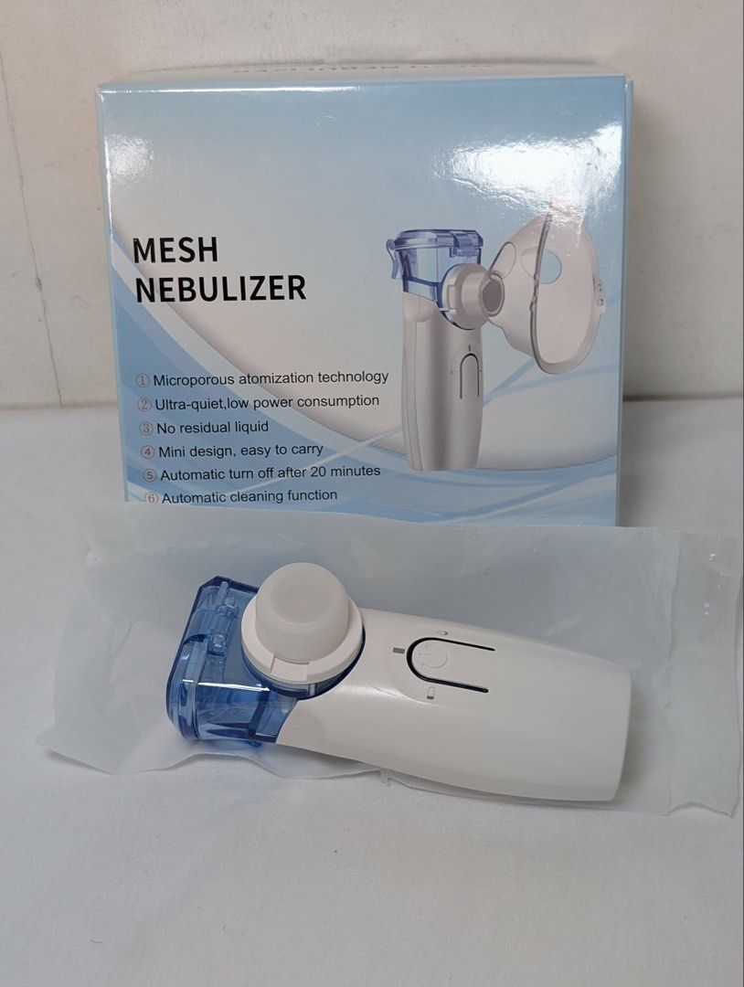 Mesh Nebulizer (Category: Medical Supplies & Tools) located in Marikina City. Submitted by crewstuff (Listing ID 1435953684, Image 2). Description: Brand new nebulizer. Bought in USA..