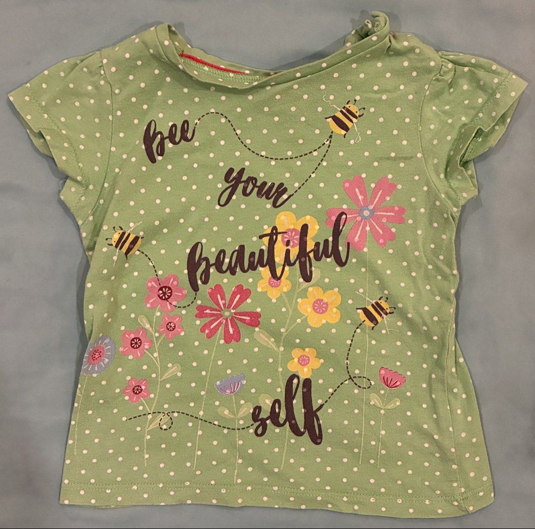 Mothercare Baby Girl Clothes (Pack of 4) (Category: Babies & Kids Fashion) located in Paranaque City. Submitted by carmiaella (Listing ID 1435975501, Image 2). Description: Mothercare Baby Girl Clothes (Pack of 4) Shirts: - Green: 6-9 months - Pink & Yellow: 9-12 months Leggings - Pink floral design - Good for ages 6 to 9 months - Lightly used and in good condition - RFS: my daughters have outgrown them - Selling for ₱750 take all 📍 Parañaque Ci
