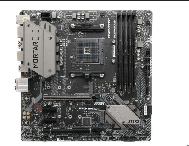 MSI B450M Mortar Motherboard with AMD Ryzen 5 3500 CPU