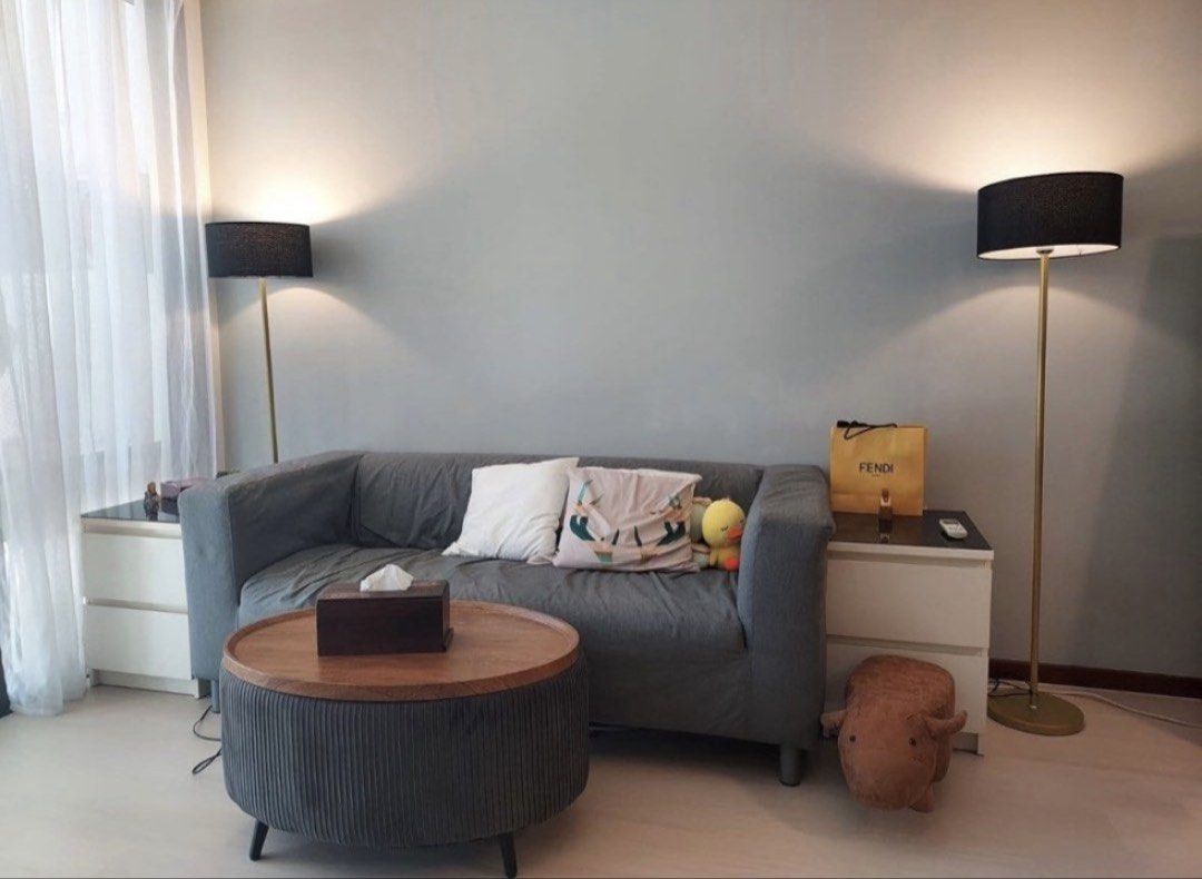 New black gold standing lamp
