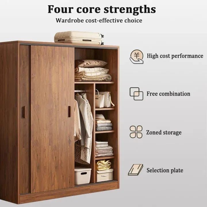 Nordic Luxury sliding wardrobe cabinet durable and sturdy wardrobe organizer 180cm simple assembly cabinet for clothes (Category: Shelves, Cabinets & Racks) located in Manila. Submitted by gentlemountain_c96ff9 (Listing ID 1435915381, Image 2). Description: Nordic Luxury sliding wardrobe cabinet durable and sturdy wardrobe organizer 180cm simple assembly cabinet for clothes.