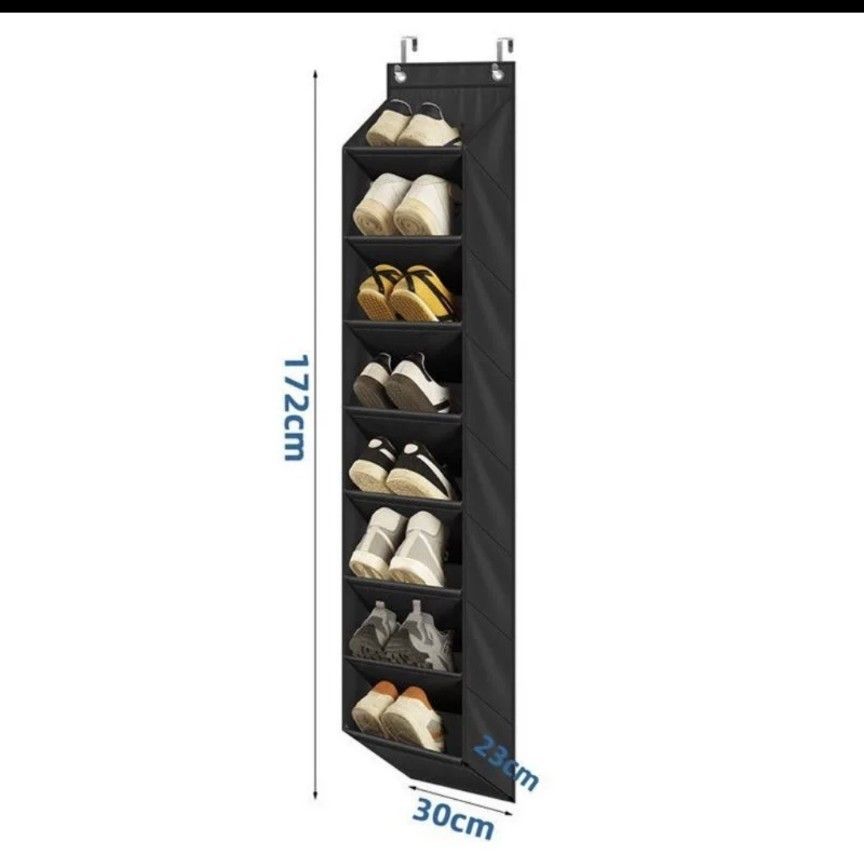 Over-the-Door Shoe Organizer - Black