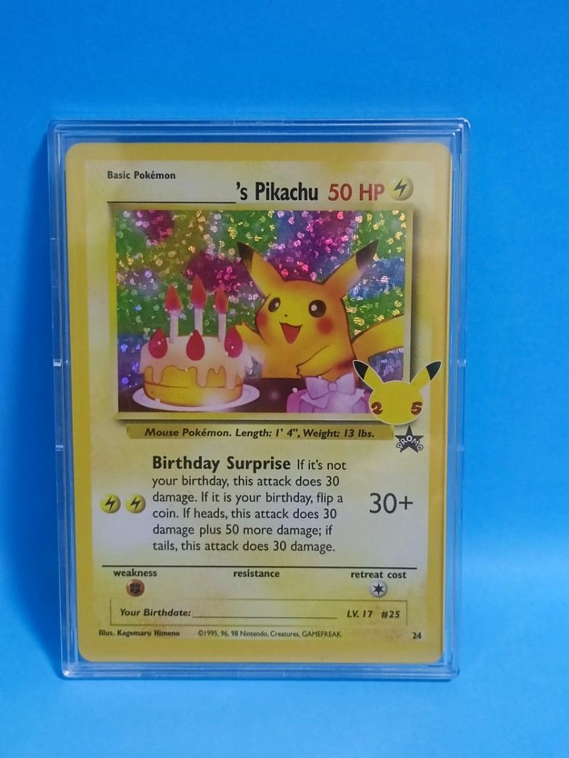 pokemon celebrations pikachu birthday card Pokmon ______'s The Pokemon Company International Pokemon