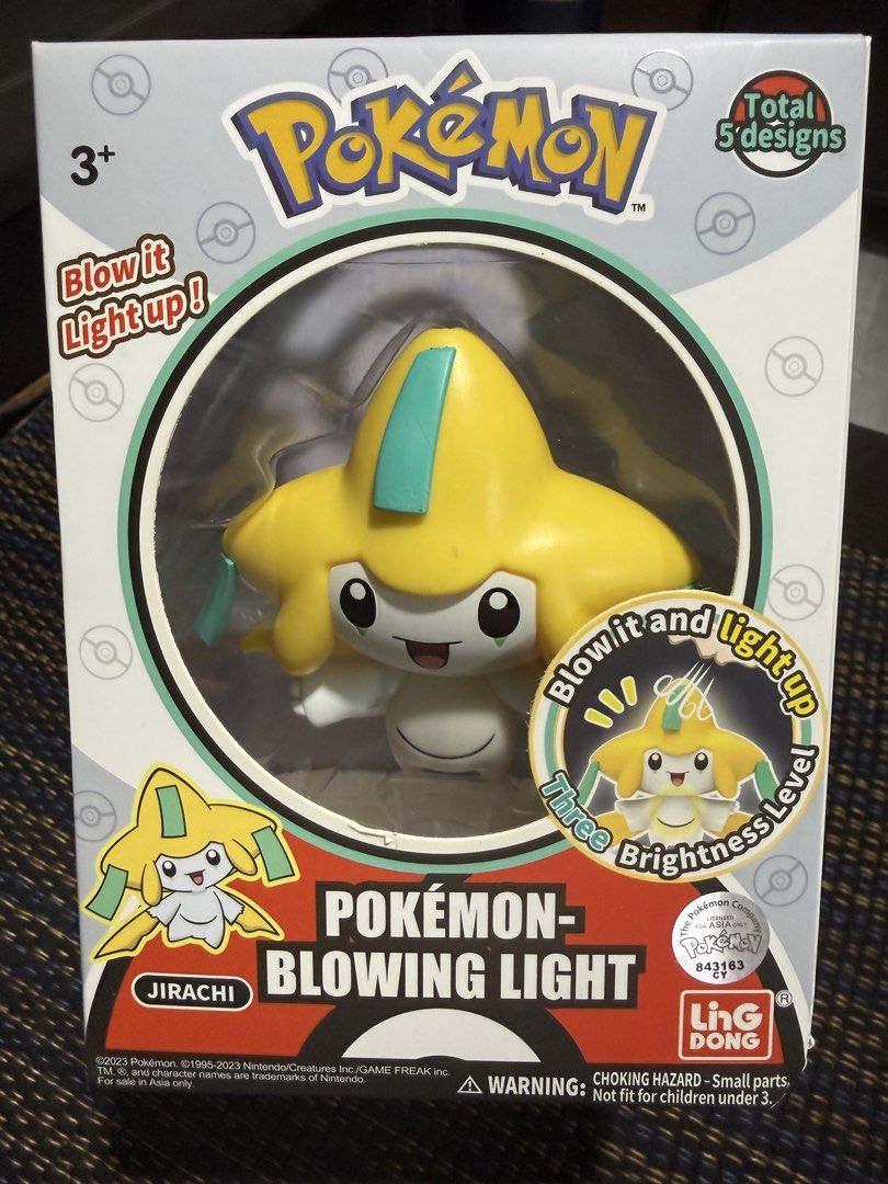 Pokemon Blowing Light Jirachi Figure (Category: Figurines & Statues) located in Manila. Submitted by fastocean.93c570 (Listing ID 1435998670, Image 1). Description: - Pokemon Jirachi Blowing Light Figure - Features: - Three brightness levels - Lights up when blown .