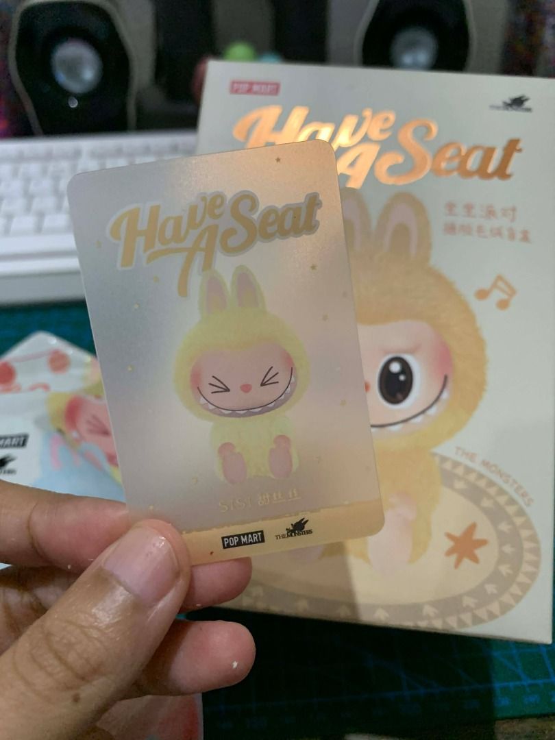 PopMart Yellow Labubu Sisi (Category: Fan Merchandise) located in Bacolod City. Submitted by kyaramatcha (Listing ID 1435982076, Image 1). Description: Sealed Foil, Opened Box Yellow Bubu, Sisi inside New, Original Bought from Taiwan/Vietname, I forgot! Thank you..