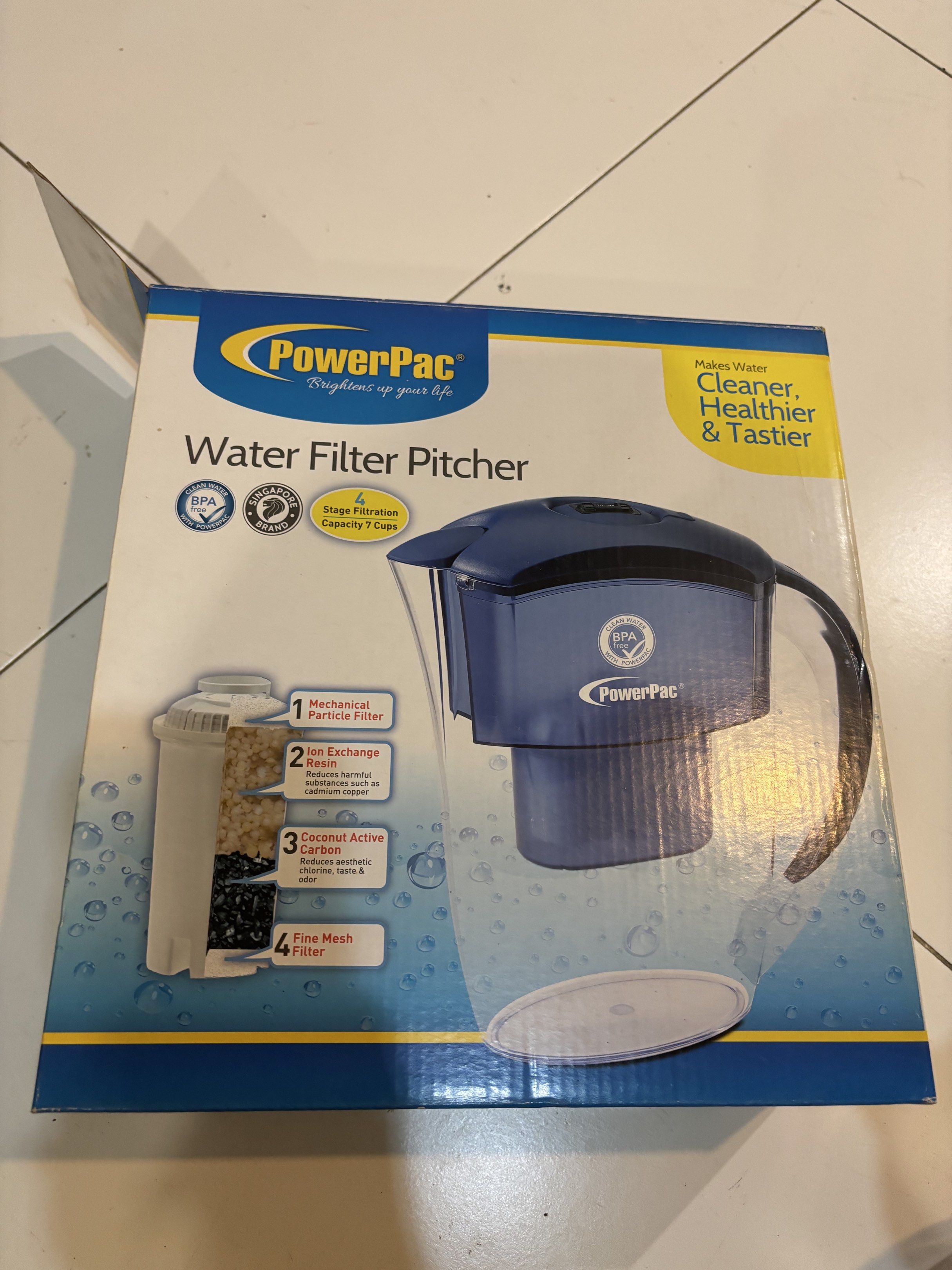 PowerPac Water Filter Pitcher - 7 Cups