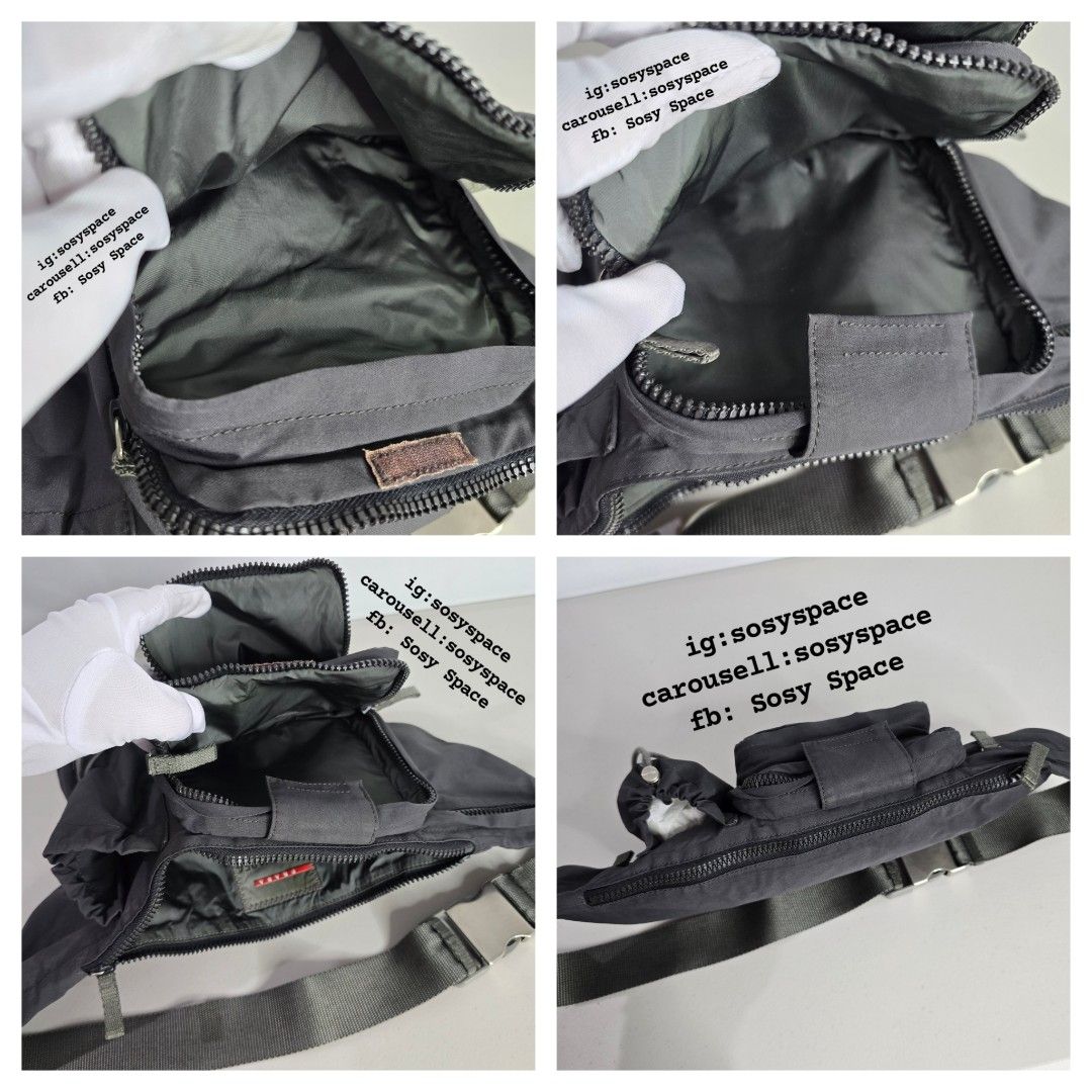Prada Sport Nylon Belt Bag (Category: Luxury Bags & Wallets) located in Lucena. Submitted by sosyspace (Listing ID 1435943698, Image 3). Description: P. R. A. D. A. L38062405B1P249 Sport Nylon Belt Bag Dark Gray belt length 112 cm end to end of buckle unattached bag 50x15 cm italy no inclusions Condition: PRELOVED Very Good Used Condition Minor Flaws Price: PHP 16,500 + HF + SF ❤️❤️❤️❤️❤️❤️ (Best Price Already. No More Haggling Please!😘) -------