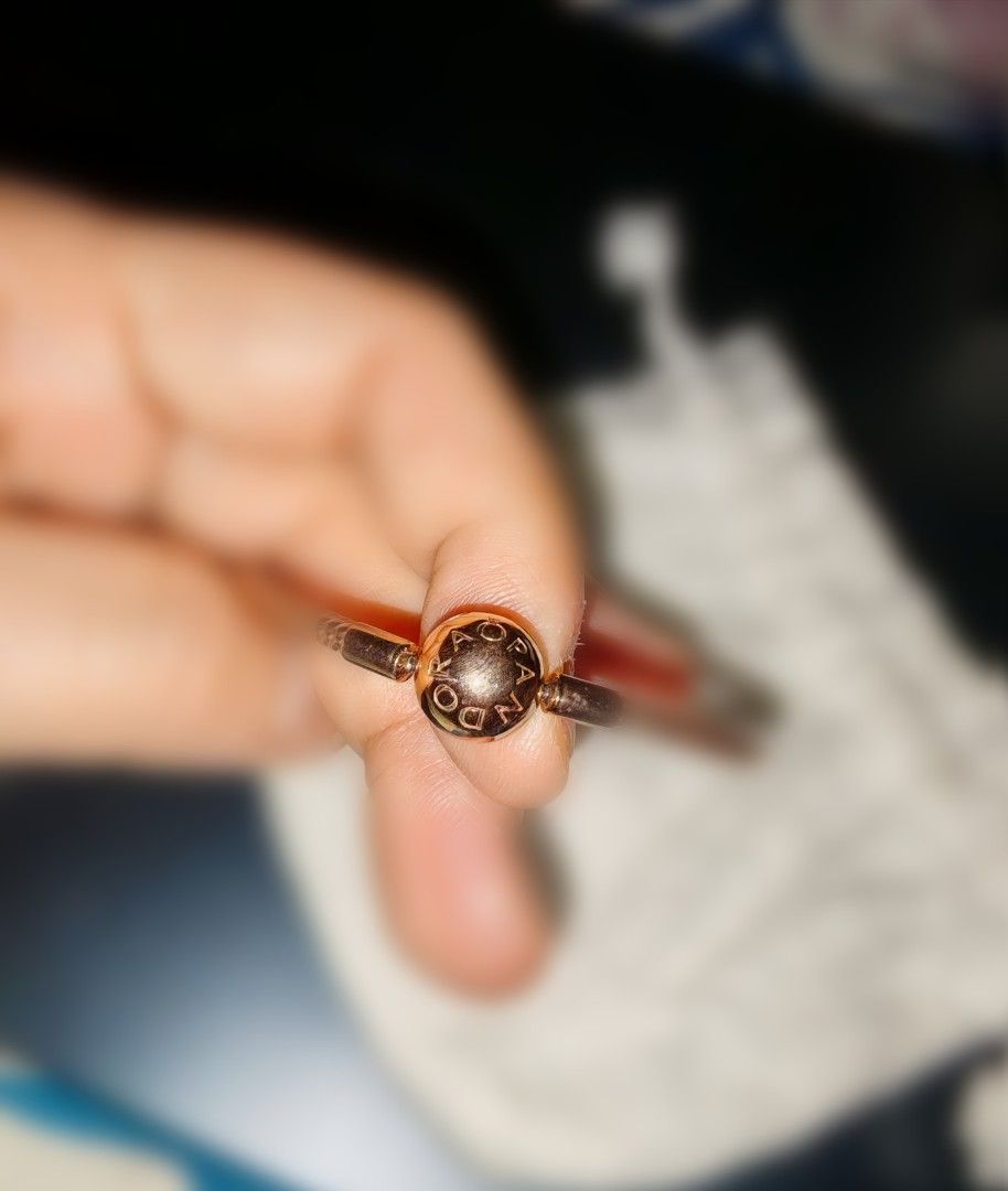 Authentic Pandora Rose Gold Snake Chain Bracelet (Category: Bracelets) located in Taguig. Submitted by nalalitaloco (Listing ID 1435981762, Image 2). Description: Pandora rose gold snake chain bracelet, authentic, no receipt as this was given as a gift to me. You can add your charms, clips, or wear it on its own for a simple, understated look. Stack it with contrasting bracelets for a fun play on textures. - Features a round clasp with the Pandor