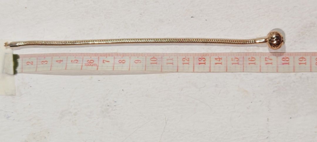 Authentic Pandora Rose Gold Snake Chain Bracelet (Category: Bracelets) located in Taguig. Submitted by nalalitaloco (Listing ID 1435981762, Image 3). Description: Pandora rose gold snake chain bracelet, authentic, no receipt as this was given as a gift to me. You can add your charms, clips, or wear it on its own for a simple, understated look. Stack it with contrasting bracelets for a fun play on textures. - Features a round clasp with the Pandor