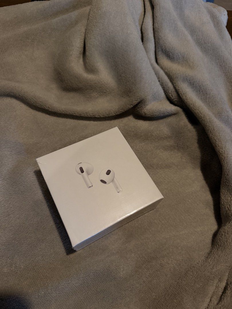 Premium Copy Apple AirPods (3rd generation) (Category: Earphones) located in Las Pinas. Submitted by mjpn28 (Listing ID 1435918184, Image 1). Description: - Brand new, sealed Apple AirPods (3rd generation) with MagSafe Charging Case. - Includes AirPods and charging case. - Model number: A2566. - Compatible with iOS, iPadOS, watchOS, and macOS devices. - Designed by Apple in California, Made in China..