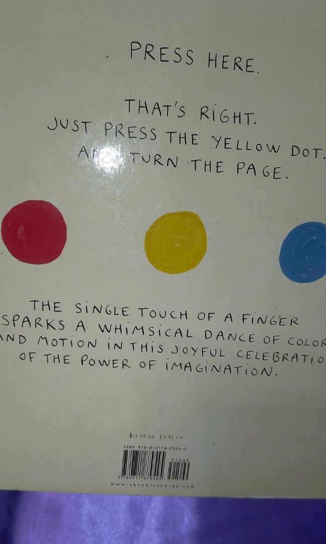 Press here by Hervé Tullet (Category: Storybooks) located in Rizal. Submitted by pms002 (Listing ID 1436098101, Image 3). Description: .