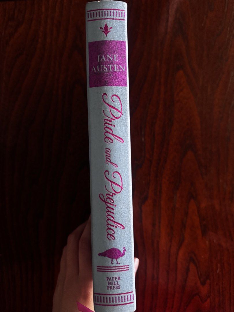 Pride and Prejudice by Jane Austen (Category: Storybooks) located in Pasig City. Submitted by lovedpicks (Listing ID 1435933475, Image 3). Description: - "Pride and Prejudice" by Jane Austen - Decorative cover with peacock feather design - Includes ribbon bookmark - Published by Paper Mill Press.