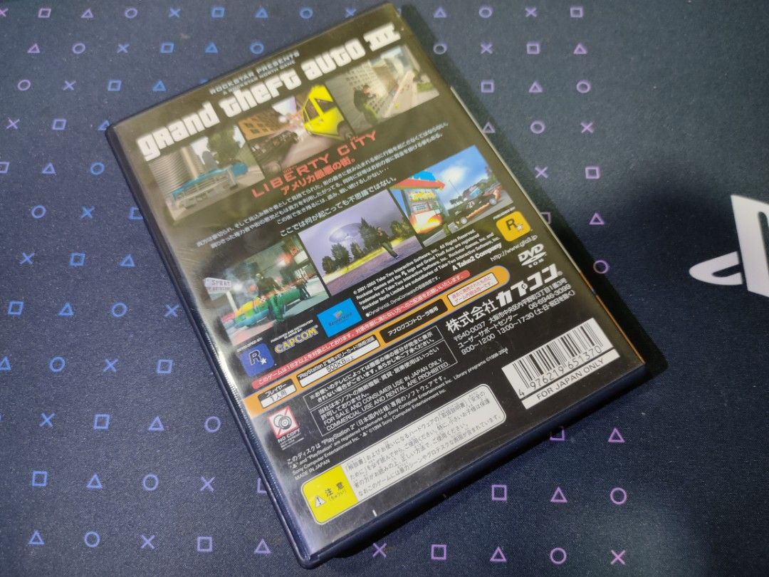 PS2 Grand Theft Auto III (Category: PlayStation) located in Manila. Submitted by kikim012 (Listing ID 1436061029, Image 3). Description: GTA 3 Original with Manual & Map condition: 9/10 japanese menu , ENGLISH voice price: 500 loc: Cagayan de oro city LBC COD COP.