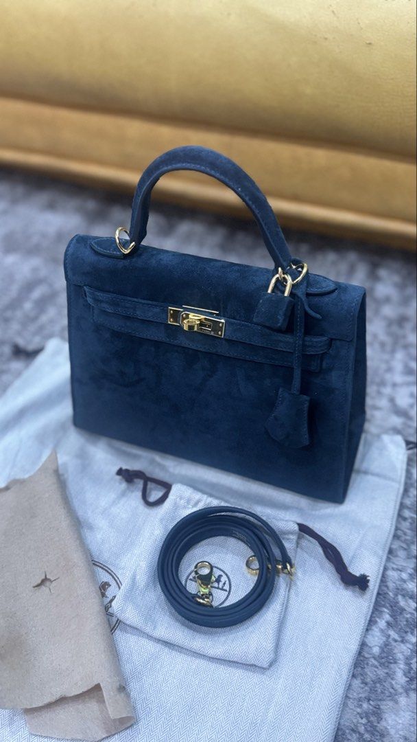 Rare Kelly 25 Suede Ghw (Category: Cross-body Bags) located in Quezon City. Submitted by celestial_garage_sale (Listing ID 1436025845, Image 1). Description: Genuine leather, handmade. K25 stamp K .