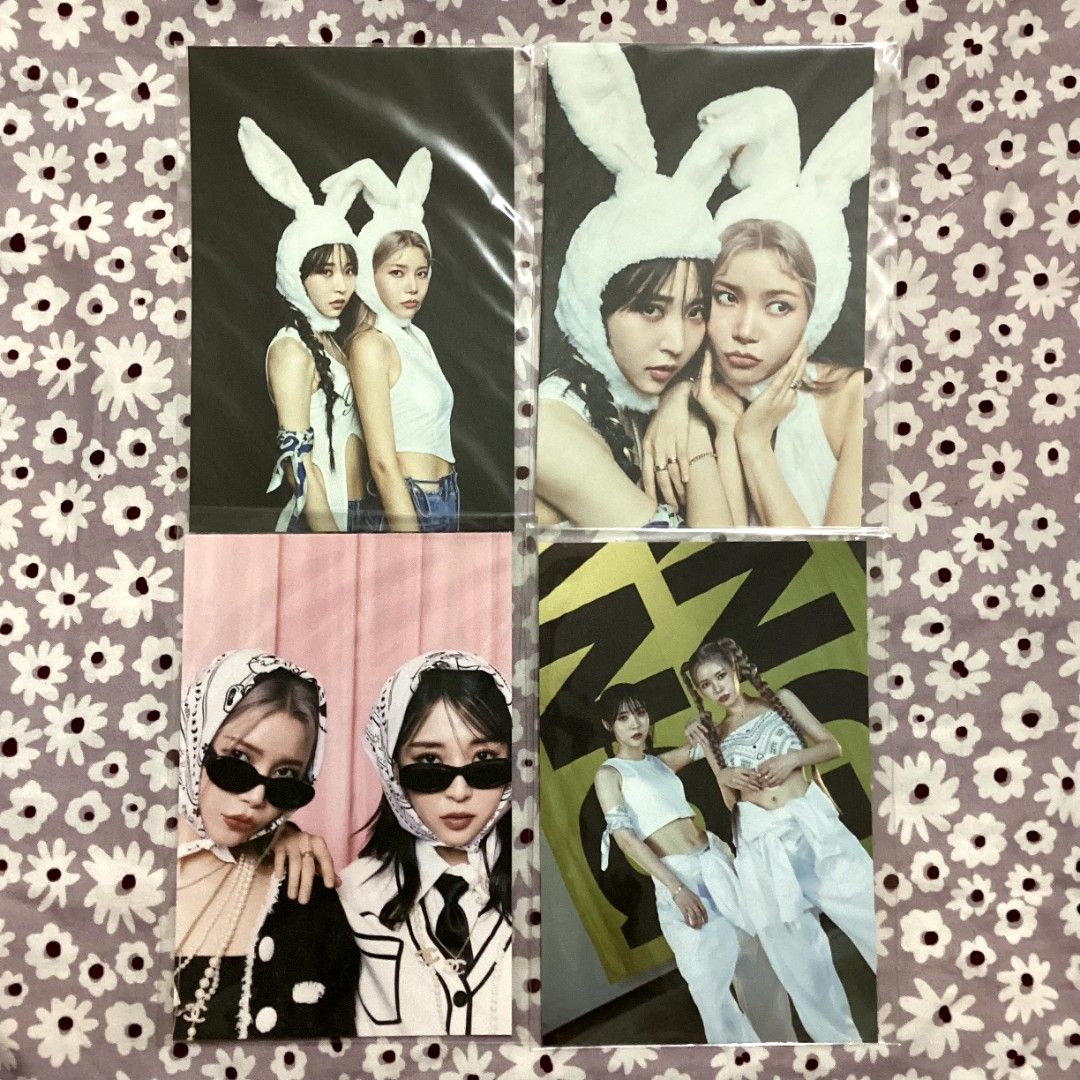 [RBW Cafe] MAMAMOO+ Two Rabbits postcards (Category: K-Wave Merchandise) located in Manila. Submitted by tatsuran (Listing ID 1436041464, Image 1). Description: 🗯 mamamoo official merch ⤷ solar: 200 ea / 1500 set ⤷ otp: 200 ea / rabbit head accessory: 250 ea please send a message if you're interested ૮ ˶ᵔ ᵕ ᵔ˶ ა you may also reach me on twitter: @Carrotland97 or ig: carrotland__.