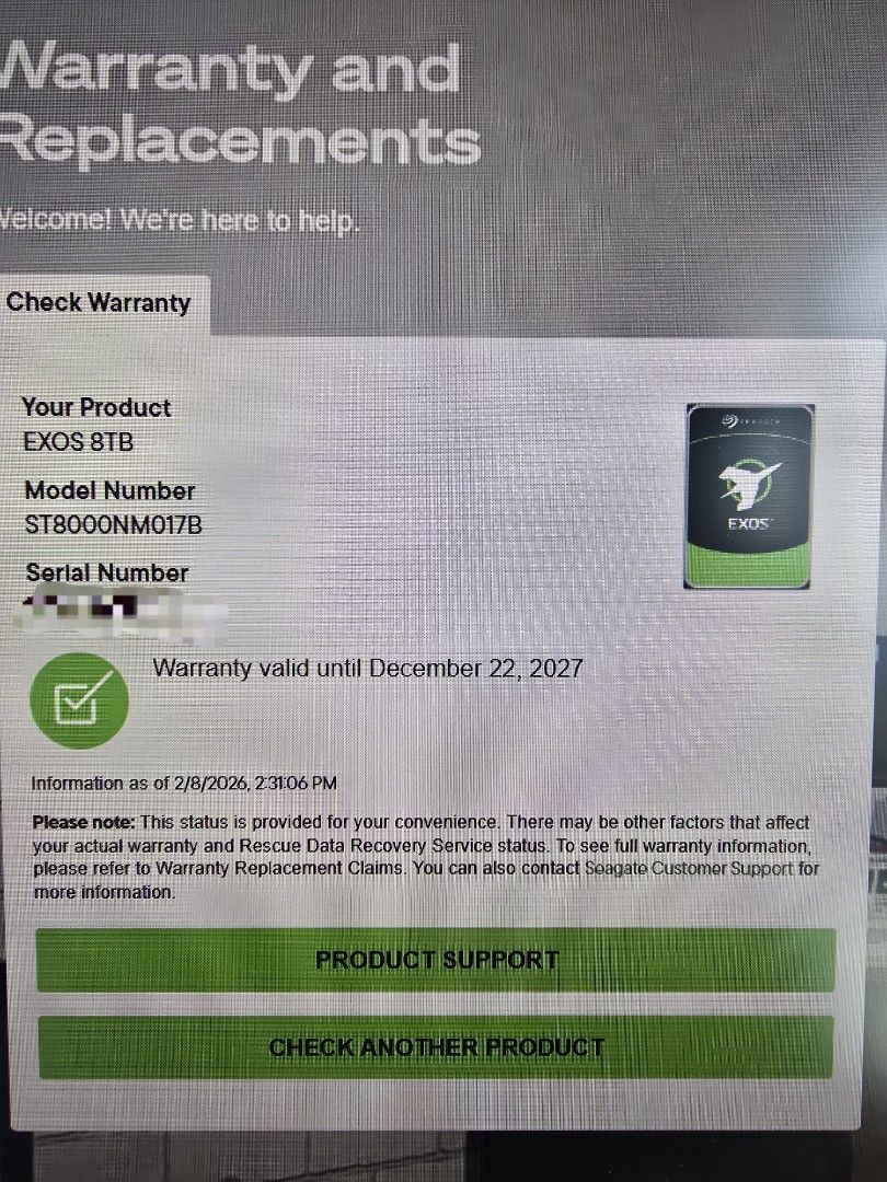 Seagate Exos 8TB 7E10 HDD Enterprise NAS Hard Drive444564837049323521