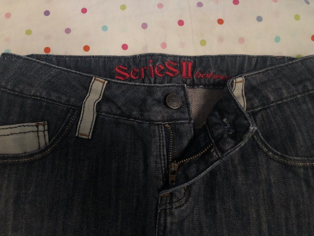 Series II Denim Skirt (Category: Skirts) located in Alcala. Submitted by grisch (Listing ID 1435923878, Image 2). Description: - Series II denim skirt - Dark wash - Classic five-pocket design - Raw hem - Button and zipper closure - Series II logo on waistband - Red tag on back pocket.