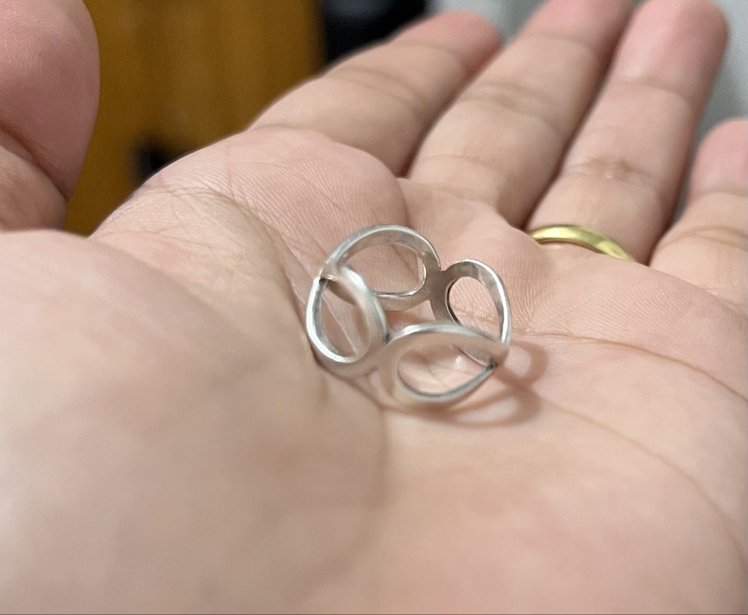 Silver Infinity Ring (Category: Rings) located in Caloocan City. Submitted by graaaaah13 (Listing ID 1436073479, Image 2). Description: - Silver infinity ring 925 - Size 5 - Rfs: into gold now.