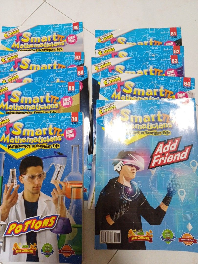 10 Smart mathematic upper primary 61 to 70 (Category: Children's Books) located in Singapore. Submitted by tiantian2018 (Listing ID 1436098592, Image 1). Description: some books already do the assessment inside the books collect admiralty mrt.