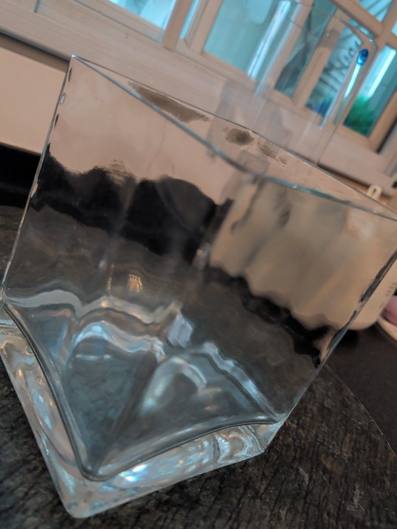 Square Glass Vase