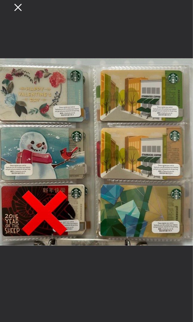 Starbucks Gift Card Collection （分類：禮品卡、印花）位於 Hong Kong。 由 tonytonnnny 提交（商品編號 1435108099，圖片 3）。簡介： 放 Starbucks card ，卡背 code 已刮。