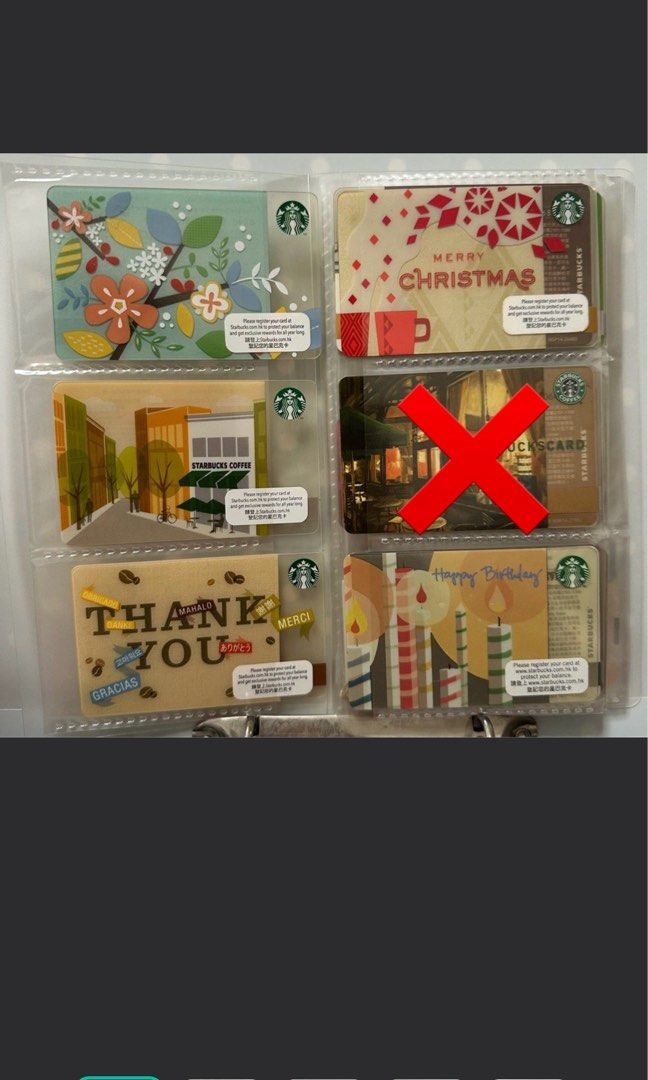 Starbucks Gift Card Collection （分類：禮品卡、印花）位於 Hong Kong。 由 tonytonnnny 提交（商品編號 1435108099，圖片 1）。簡介： 放 Starbucks card ，卡背 code 已刮。