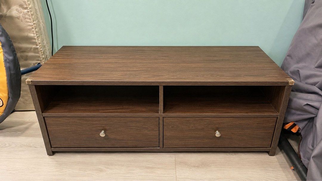 Sturdy wooden tv console