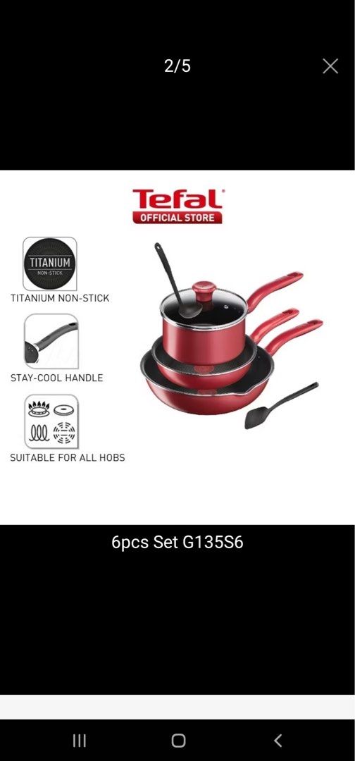 Tefal So Chef Range 6-Piece Cookware Set