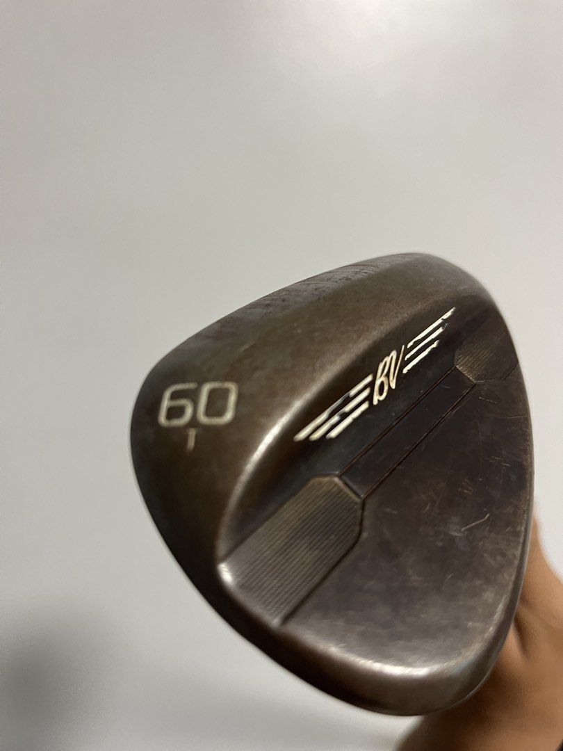 Titleist custom Vokey Design 60° T-grind Wedge (Category: Golf) located in Manila. Submitted by nathantorr40713 (Listing ID 1436070086, Image 2). Description: - Titleist Vokey custom Design BV wedge. - 60-degree loft. - Designed for precision and control. -Shaft- no sticker dynamic gold s200 130g -pin seeker TAWAD LANG.