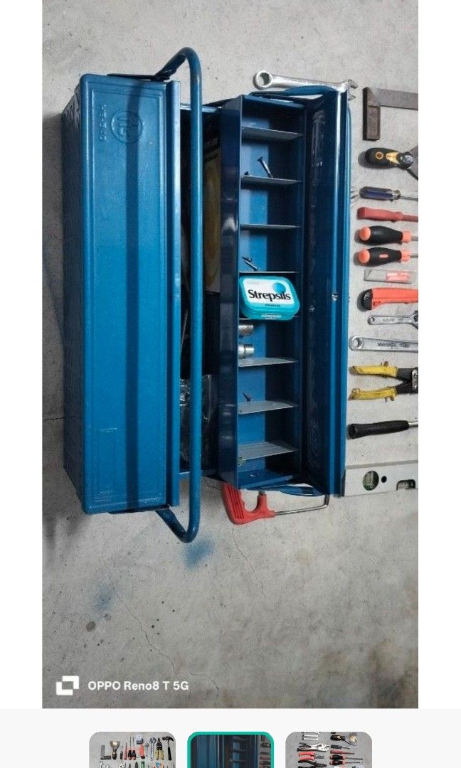 Tool box with various tools
